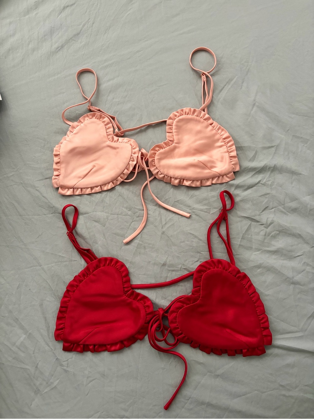 Rumored Women’s Heart Ruffle Bralette bundle